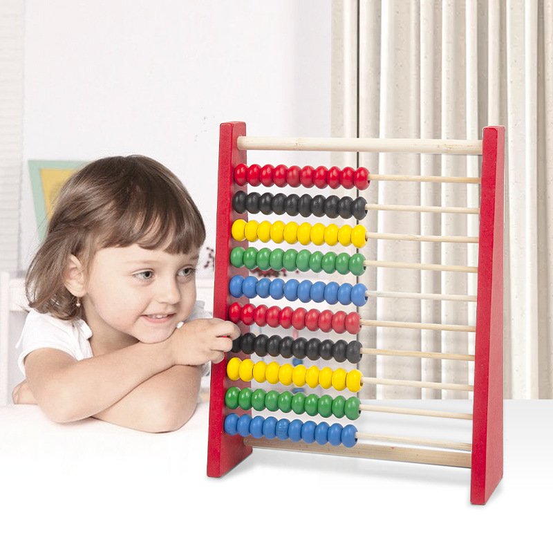 boulier montessori bois grand compteur educatif mathematiques enfant 3 6 ans