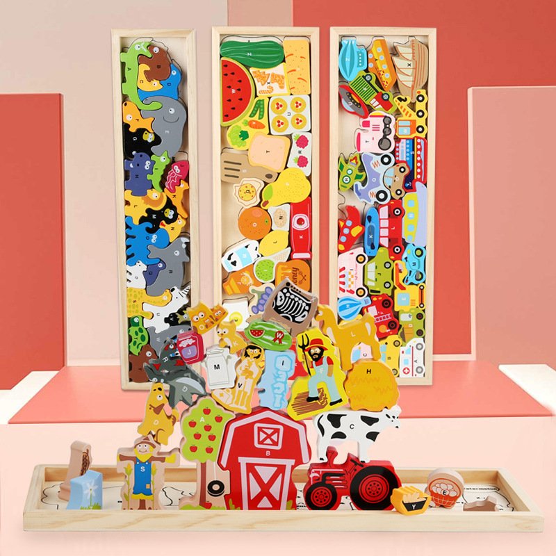 Puzzle 3D Montessori en Bois — Mes Premiers Encastrements – Image 3